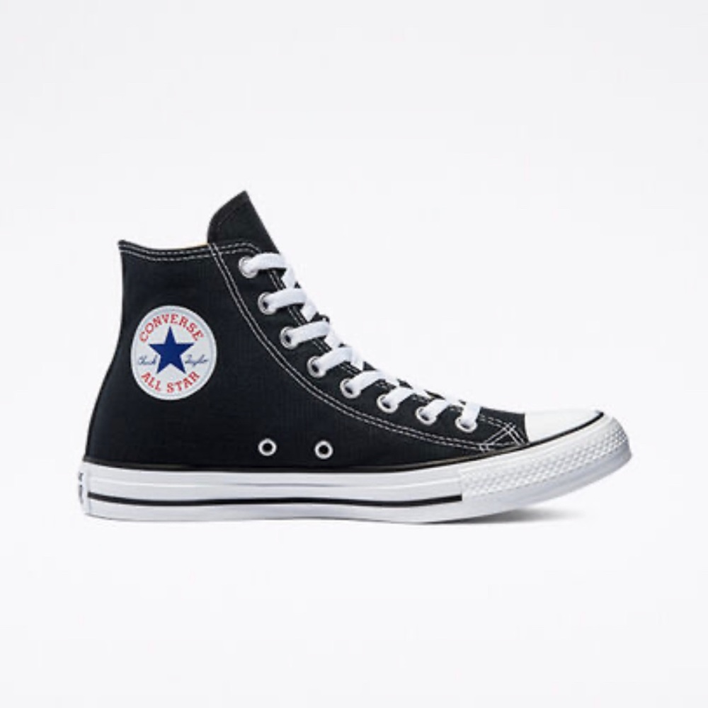 Brand New In Box BLACK/WHITE HUGH TOP CHUCK TAYLOR